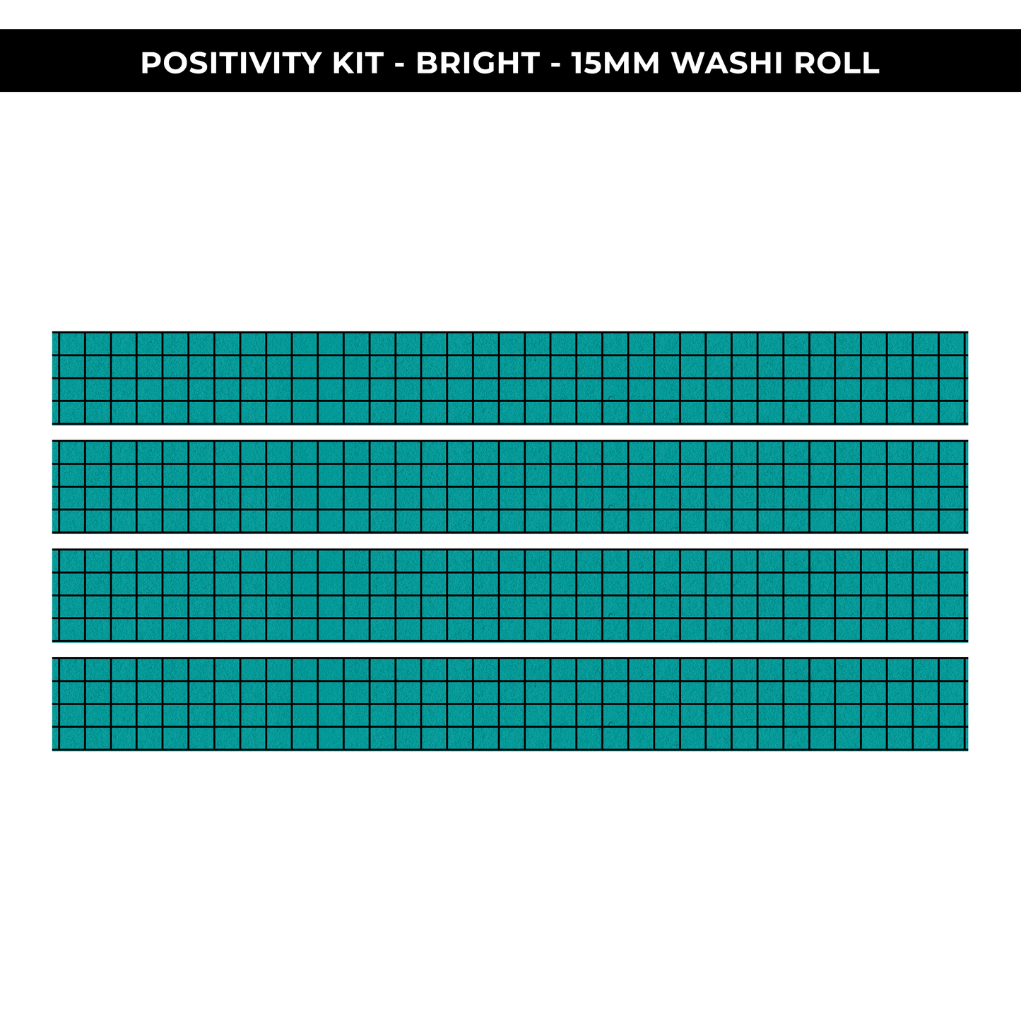 15mm WASHI ROLL - BRIGHT POSITIVITY PROJECT - NEW RELEASE