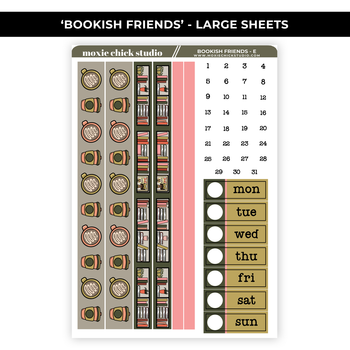 BOOKISH FRIENDS 'MUTLPLE SIZES' - NEW RELEASE