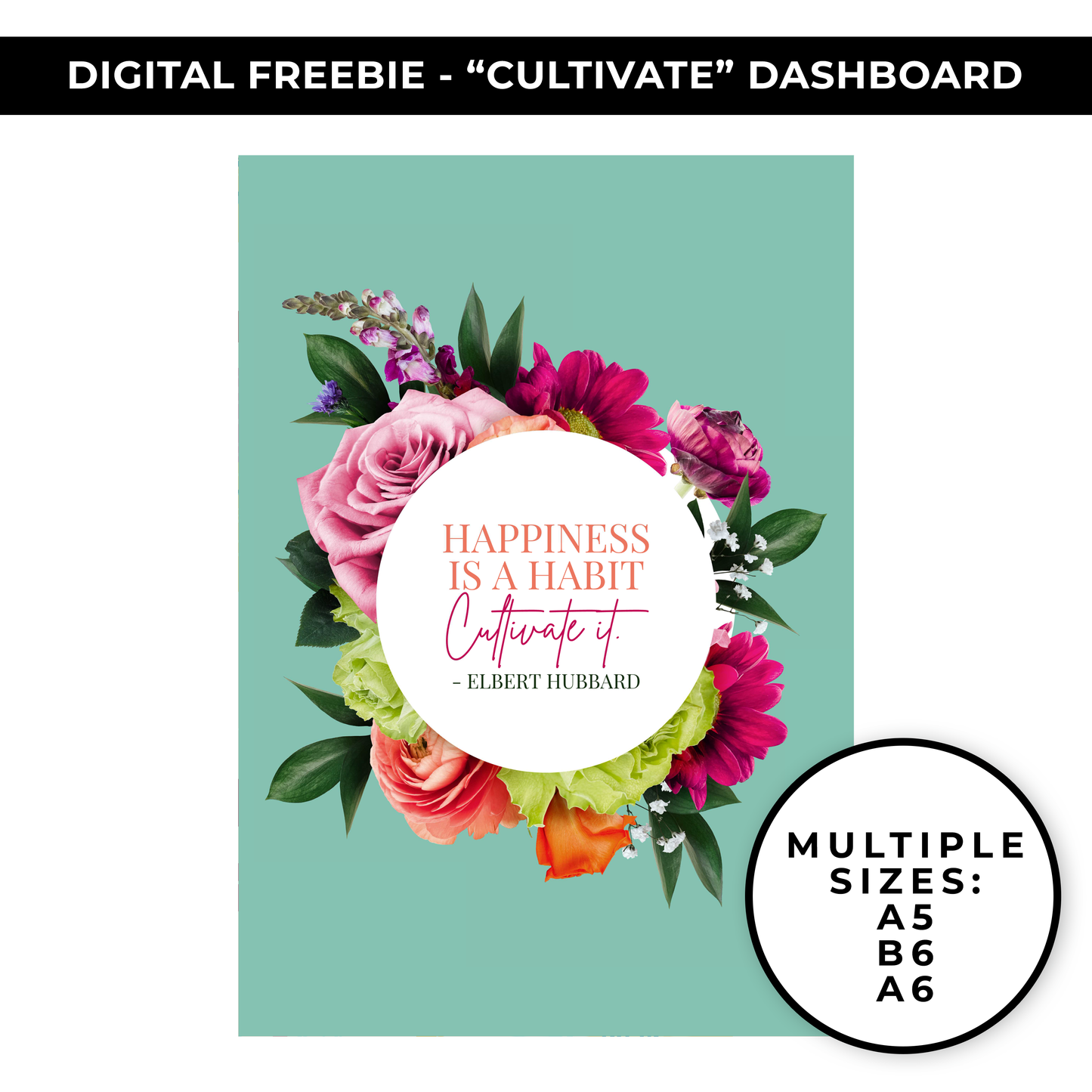 DIGITAL FREEBIE - "CULTIVATE" DASHBOARD PDF