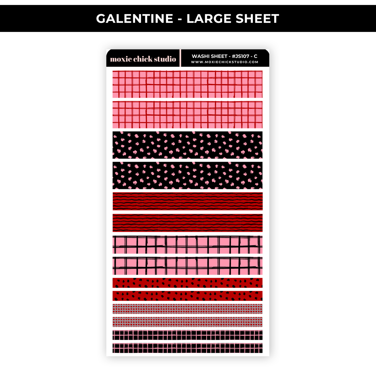 GALENTINE - WASHI SHEET - NEW RELEASE