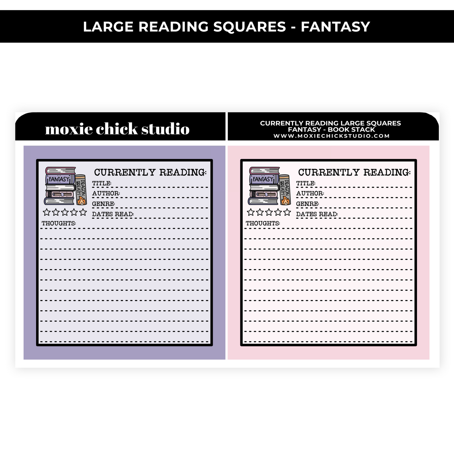 "CURRENTLY READING" FANTASY LARGE BOXES - NEW RELEASE