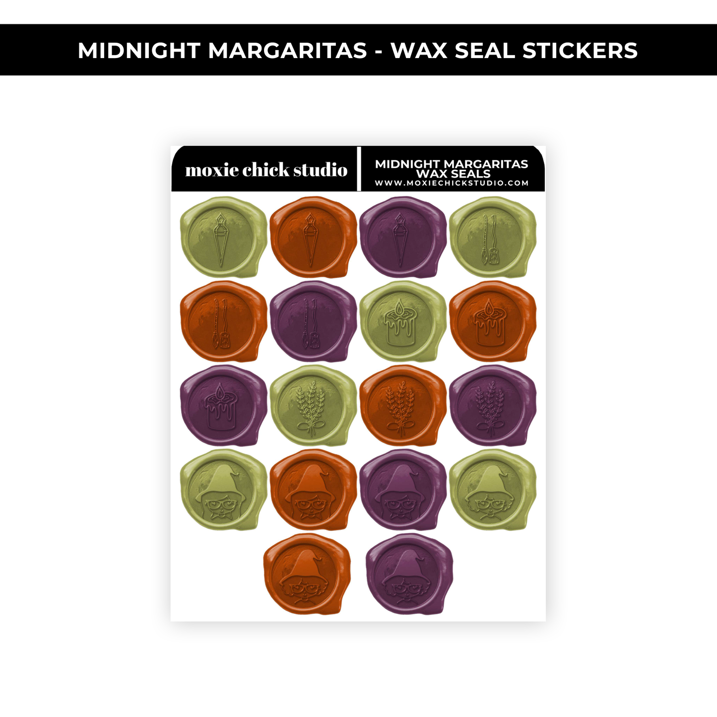 MIDNIGHT MARGARITAS WAX SEAL QUARTER SHEET - NEW RELEASE
