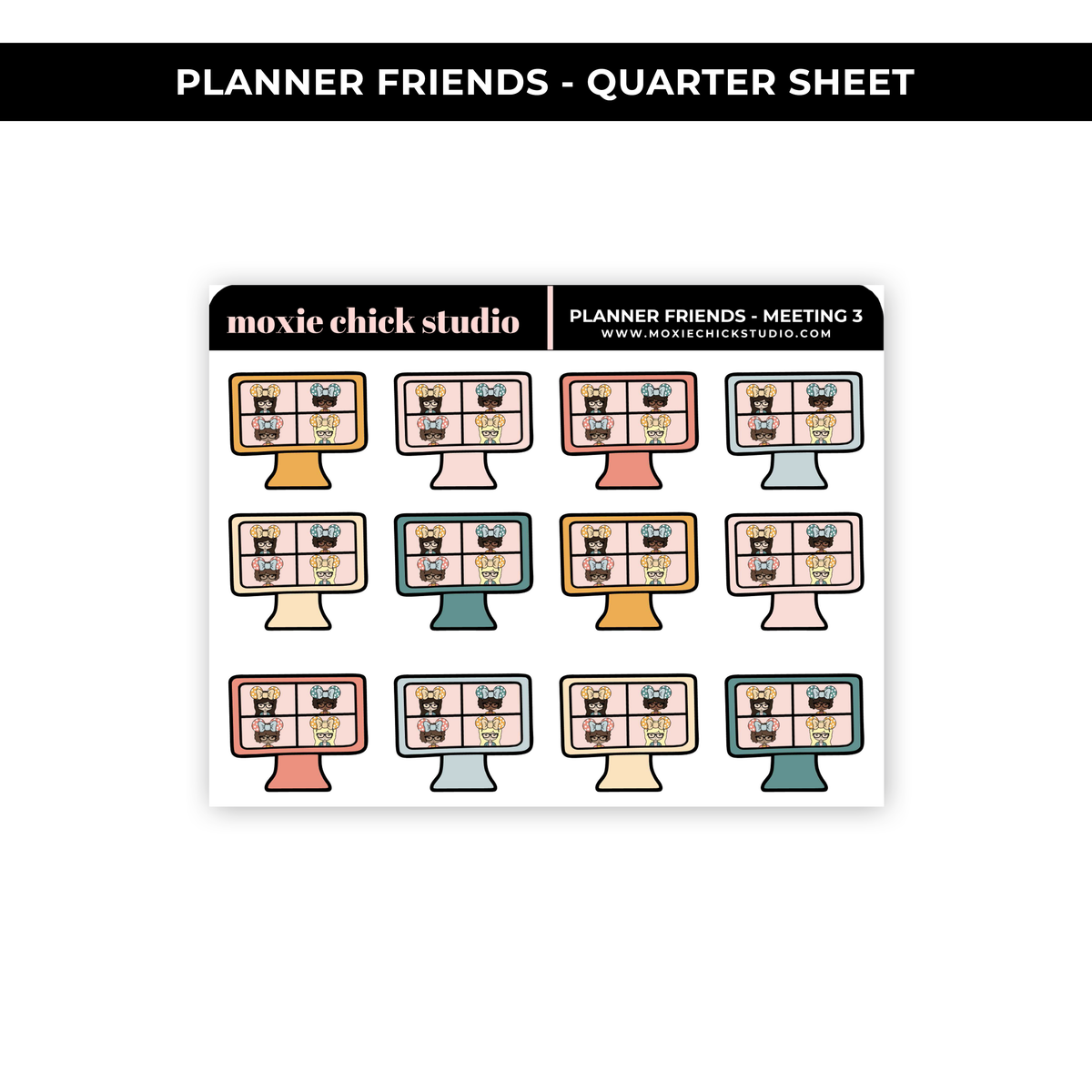 PLANNER FRIENDS - MEETING '3' (HAND DRAWN) - NEW RELEASE
