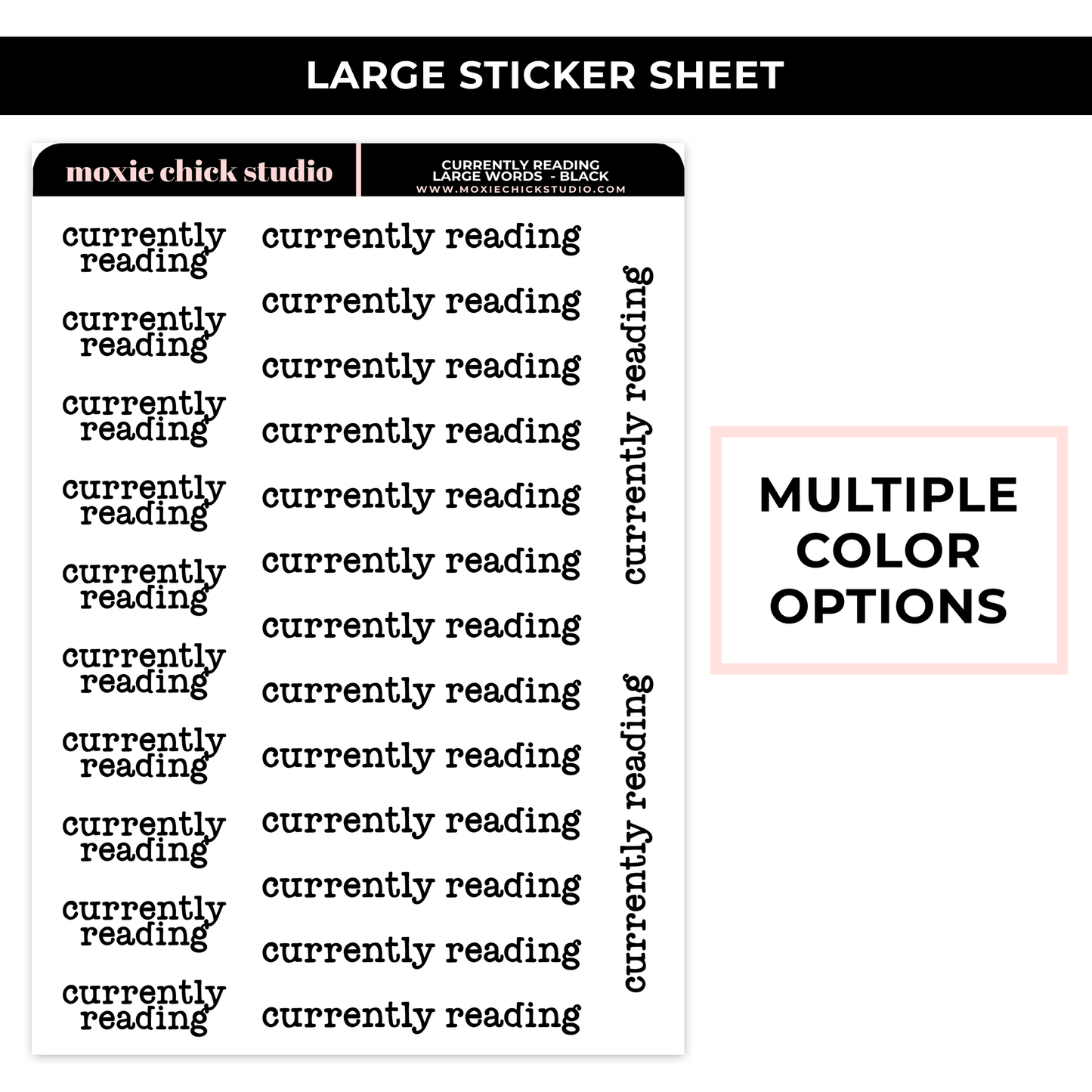 CURRENTLY READING LARGE WORDS - NEW RELEASE