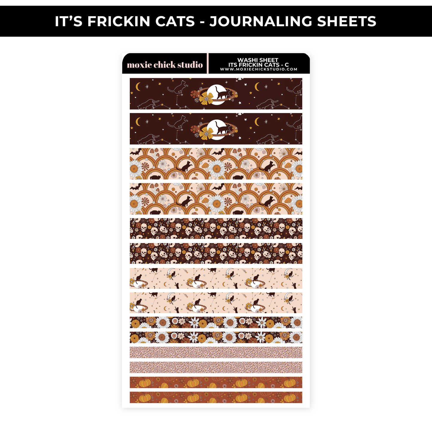 IT'S FRICKIN CATS - WASHI SHEET - NEW RELEASE