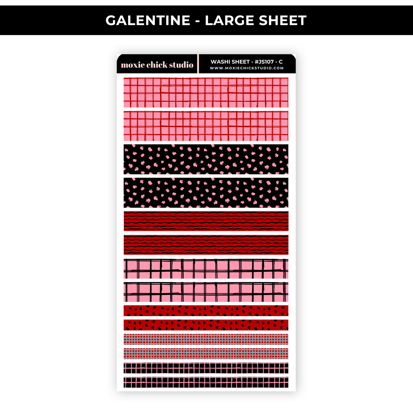 GALENTINE - WASHI SHEET - NEW RELEASE