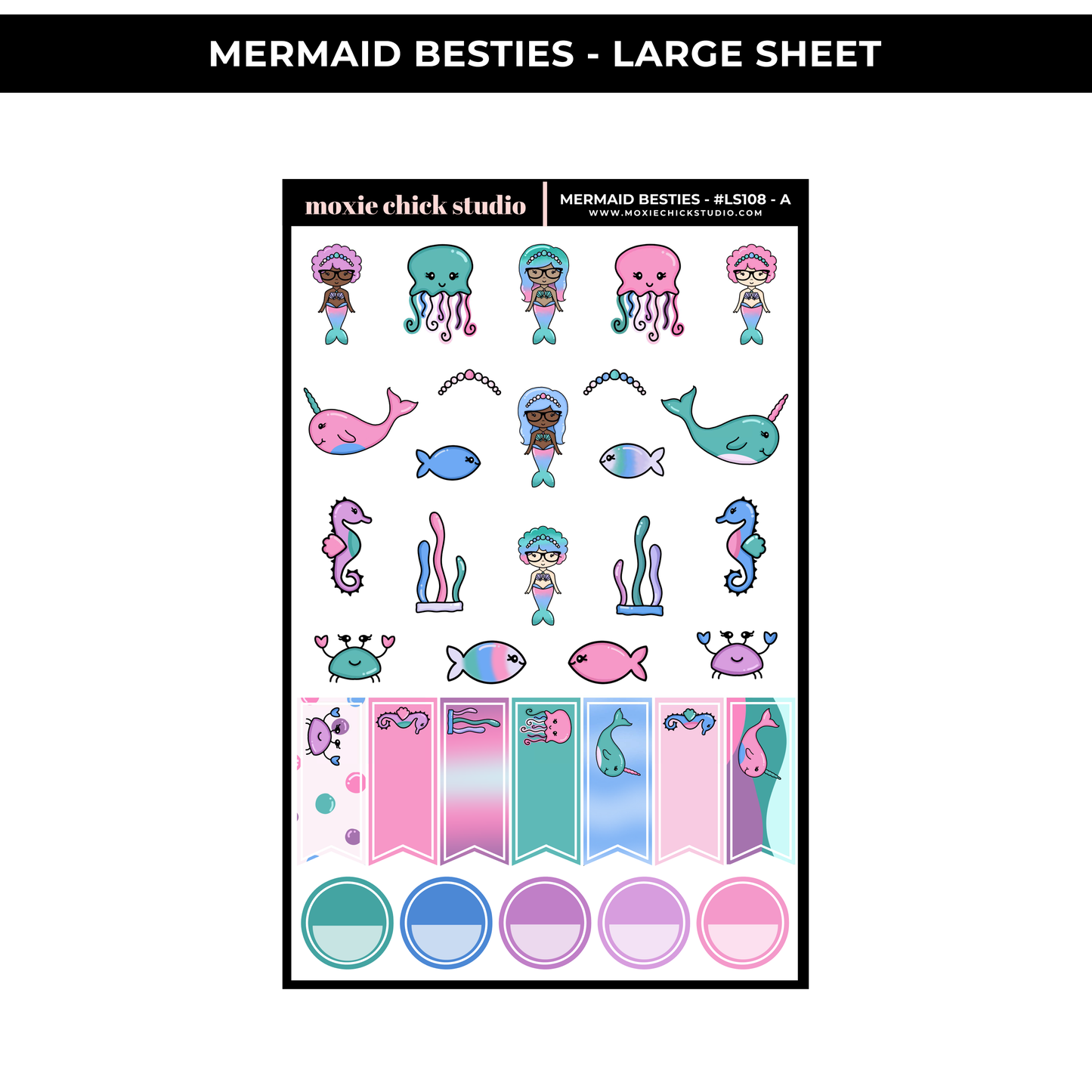 MERMAID BESTIES (HAND DRAWN) - NEW RELEASE