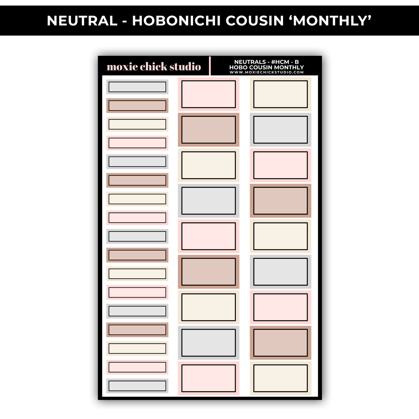 NEUTRAL 'HOBONICHI COUSIN - MONTHLY' - NEW RELEASE