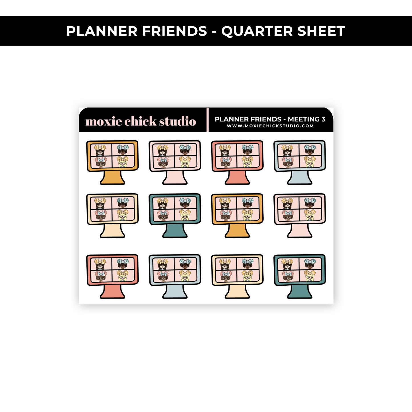 PLANNER FRIENDS - MEETING '3' (HAND DRAWN) - NEW RELEASE