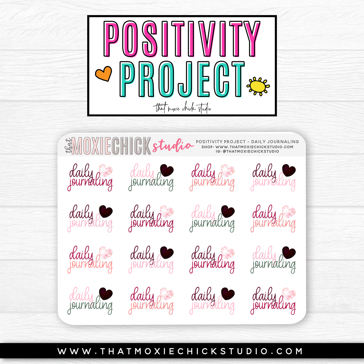 POSITIVITY PROJECT KIT - SELF LOVE // NEW RELEASE - That Moxie Chick Studio
