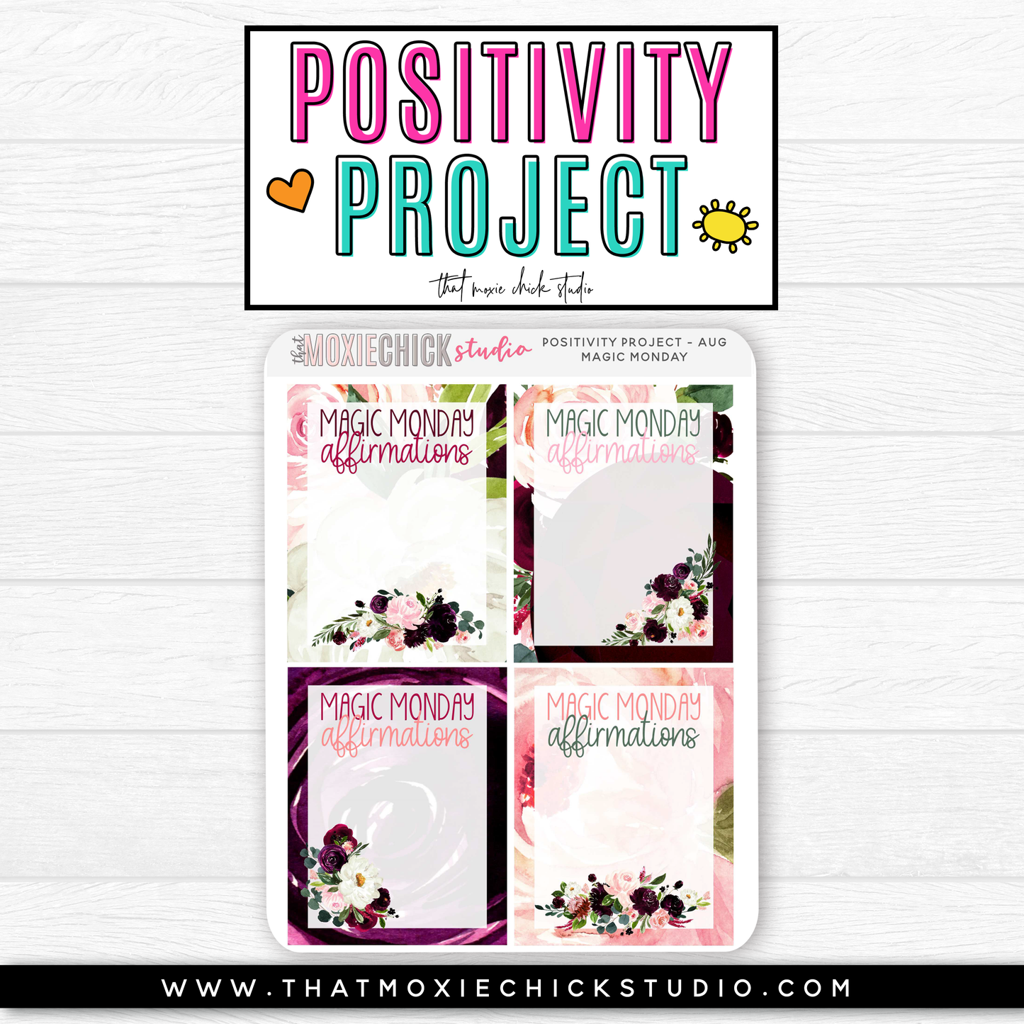 POSITIVITY PROJECT KIT - SELF LOVE // NEW RELEASE - That Moxie Chick Studio
