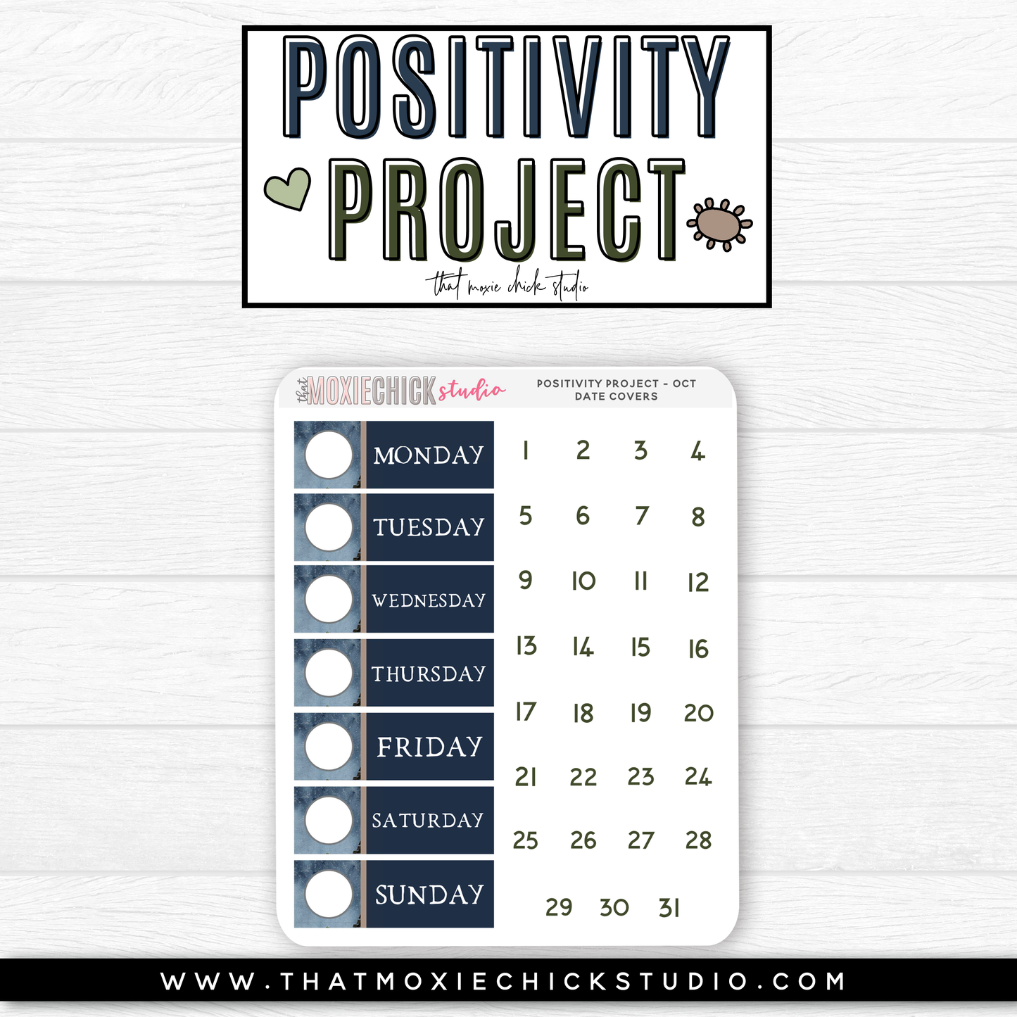 POSITIVITY PROJECT KIT - STRONG // NEW RELEASE - That Moxie Chick Studio