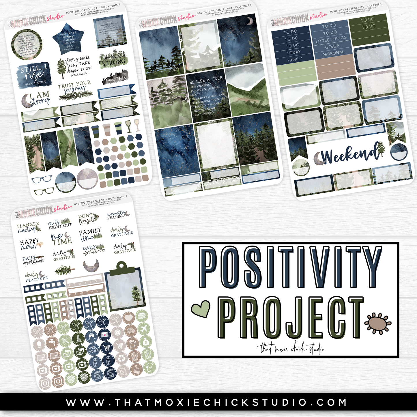 POSITIVITY PROJECT KIT - STRONG // NEW RELEASE - That Moxie Chick Studio