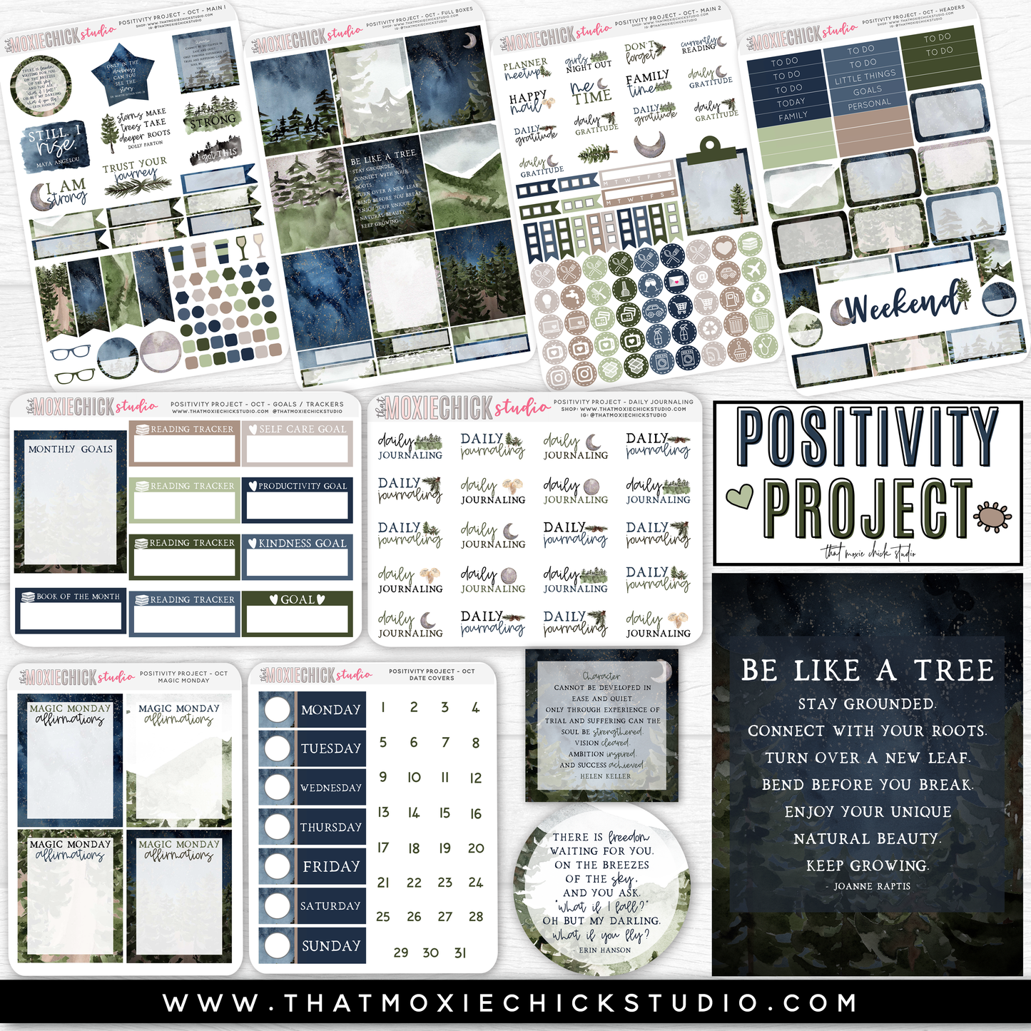 POSITIVITY PROJECT KIT - STRONG // NEW RELEASE - That Moxie Chick Studio