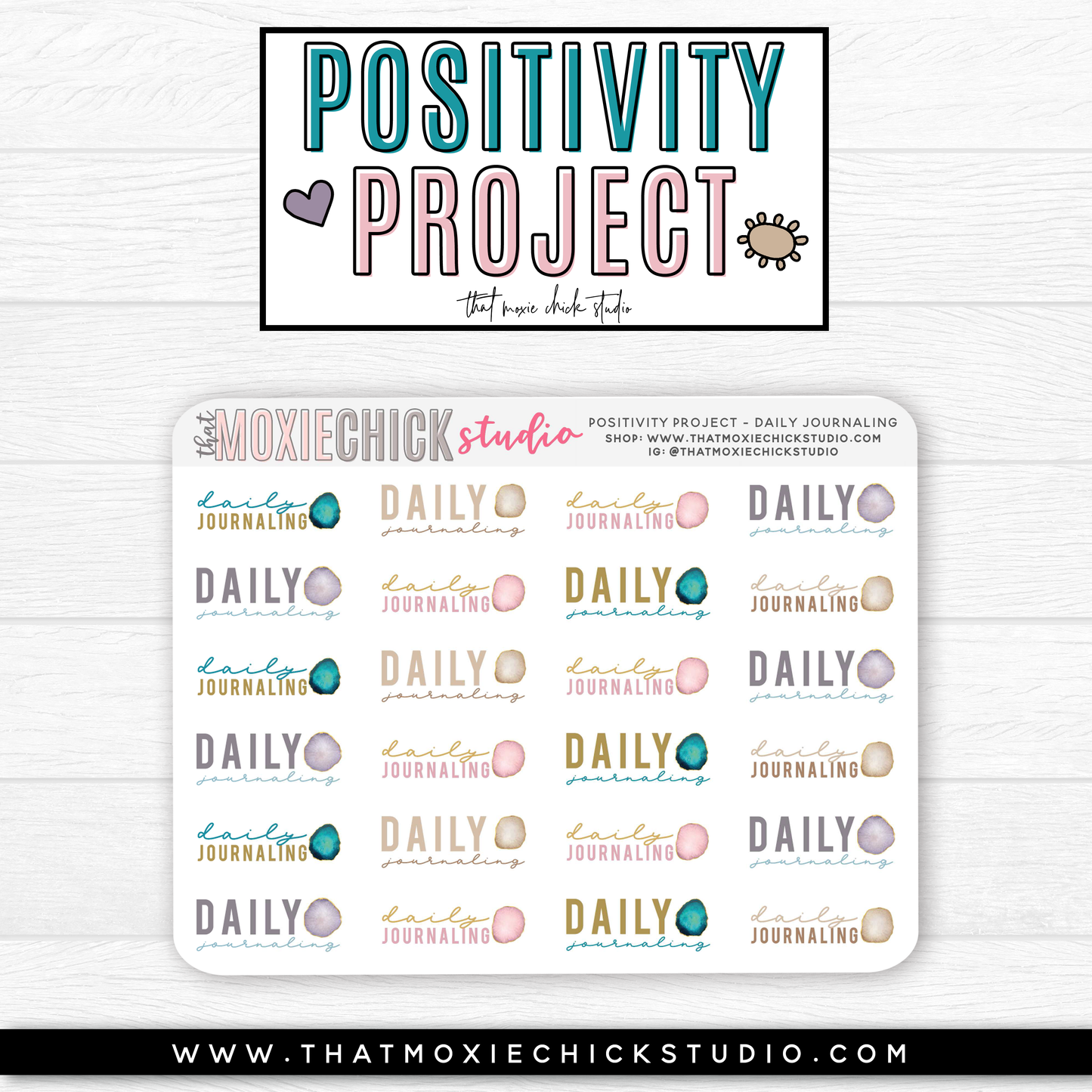 POSITIVITY PROJECT KIT - COURAGE // NEW RELEASE - That Moxie Chick Studio