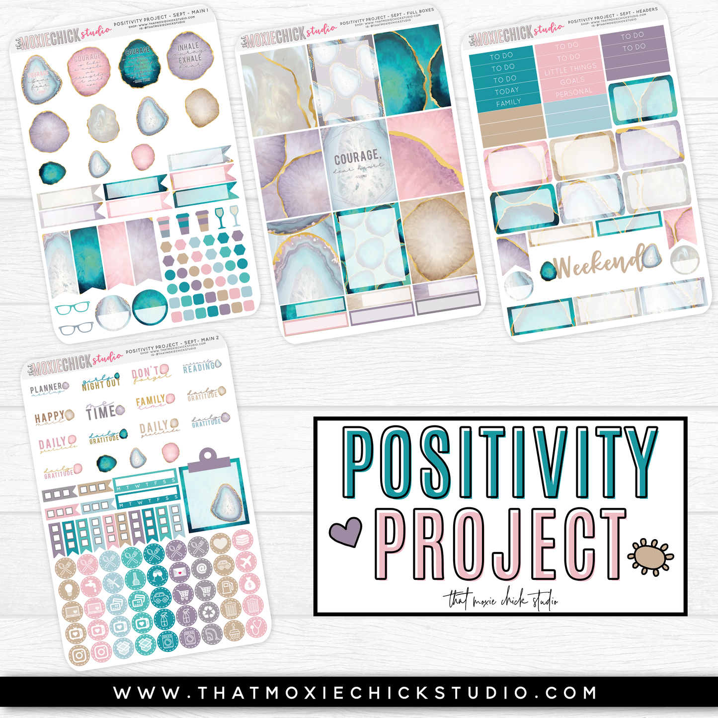 POSITIVITY PROJECT KIT - COURAGE // NEW RELEASE - That Moxie Chick Studio
