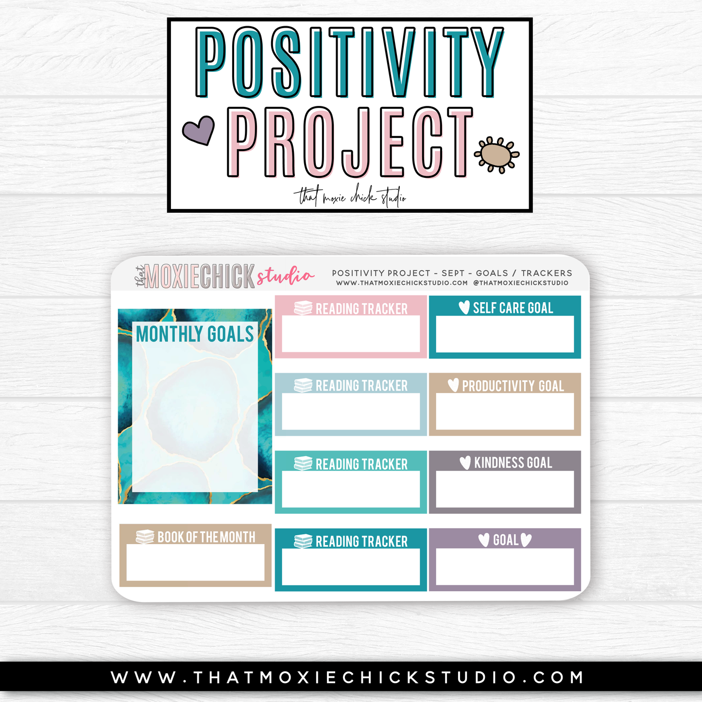 POSITIVITY PROJECT KIT - COURAGE // NEW RELEASE - That Moxie Chick Studio