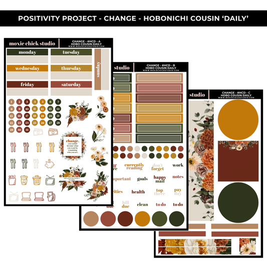 CHANGE 'HOBONICHI COUSIN - DAILY' - POSITIVITY PROJECT KIT - NEW RELEASE