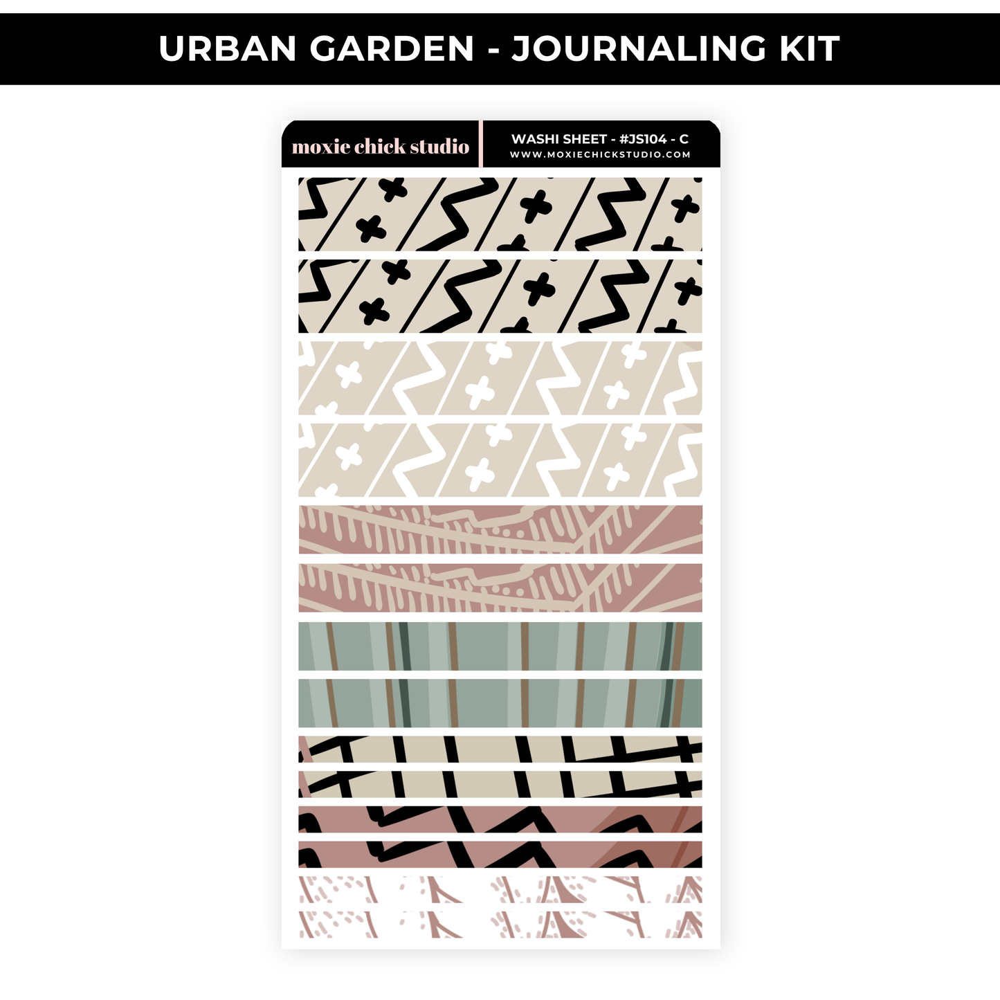 URBAN GARDEN - WASHI SHEET - NEW RELEASE