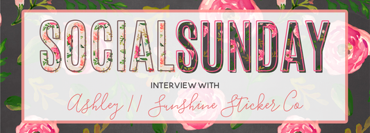 Social Sunday Interview: Ashley from Sunshine Sticker Co