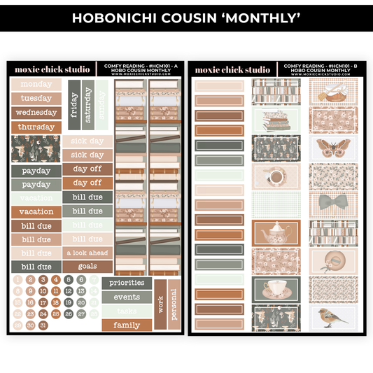 COMFY READING 'HOBONICHI COUSIN - MONTHLY' - NEW RELEASE