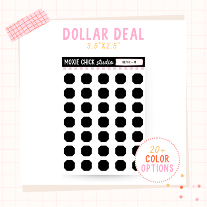 Mini Shape - Dollar Deal Sticker Sheets – Perfect for On-the-Go Planners & Journals)