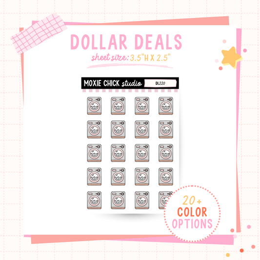 Laundry - Dollar Deal Sticker Sheets – Perfect for On-the-Go Planners & Journals)