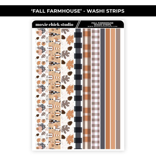 FALL FARMHOUSE WASHI STRIPS - NEW RELEASE