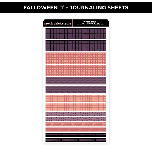 FALLOWEEN '1' - WASHI SHEET - NEW RELEASE