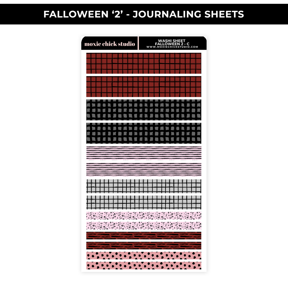 FALLOWEEN '2' - WASHI SHEET - NEW RELEASE