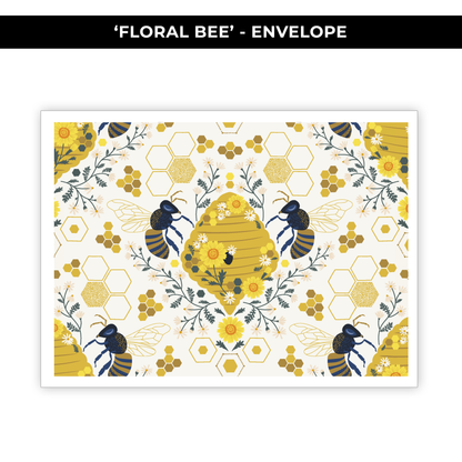 5X7 ENVELOPE 'FLORAL BEE' - NEW RELEASE