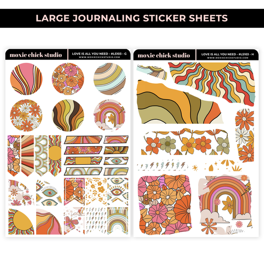 LOVE IS ALL YOU NEED / JOURNALING SHEETS / NEW RELEASE