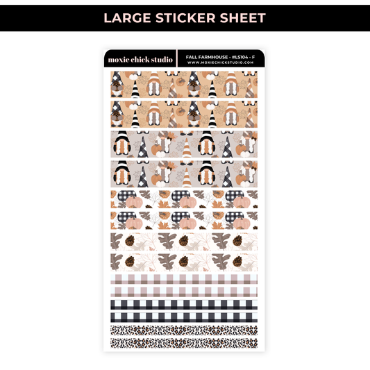 FALL FARMHOUSE / WASHI SHEET / NEW RELEASE