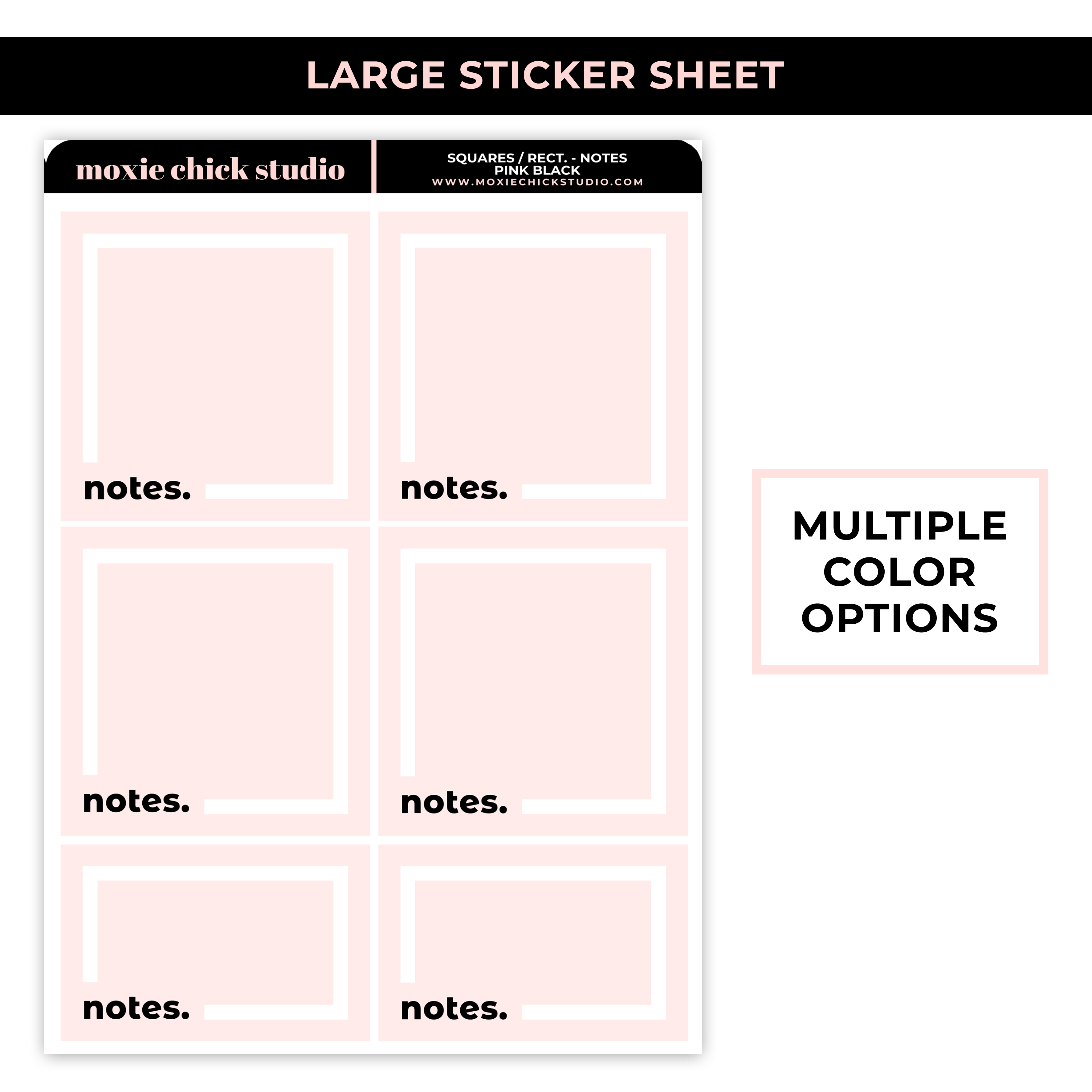 LARGE JOURNALING BOXES - NOTES / LARGE SHEET / NEW RELEASE – Moxie ...