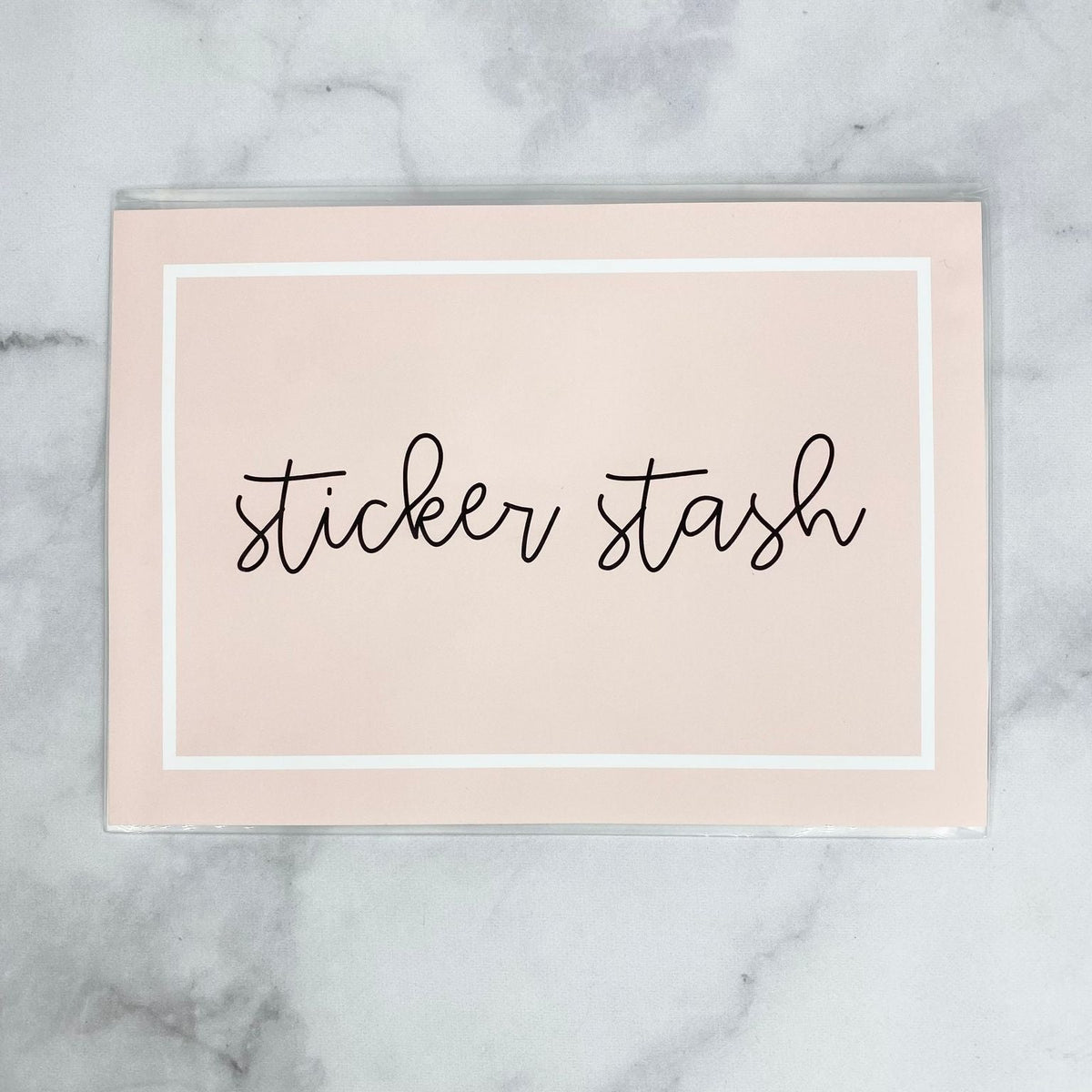 5X7 ENVELOPE 'PINK STICKER STASH' - NEW RELEASE