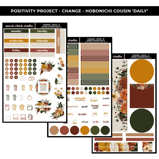 CHANGE 'HOBONICHI COUSIN - DAILY' - POSITIVITY PROJECT KIT - NEW RELEASE