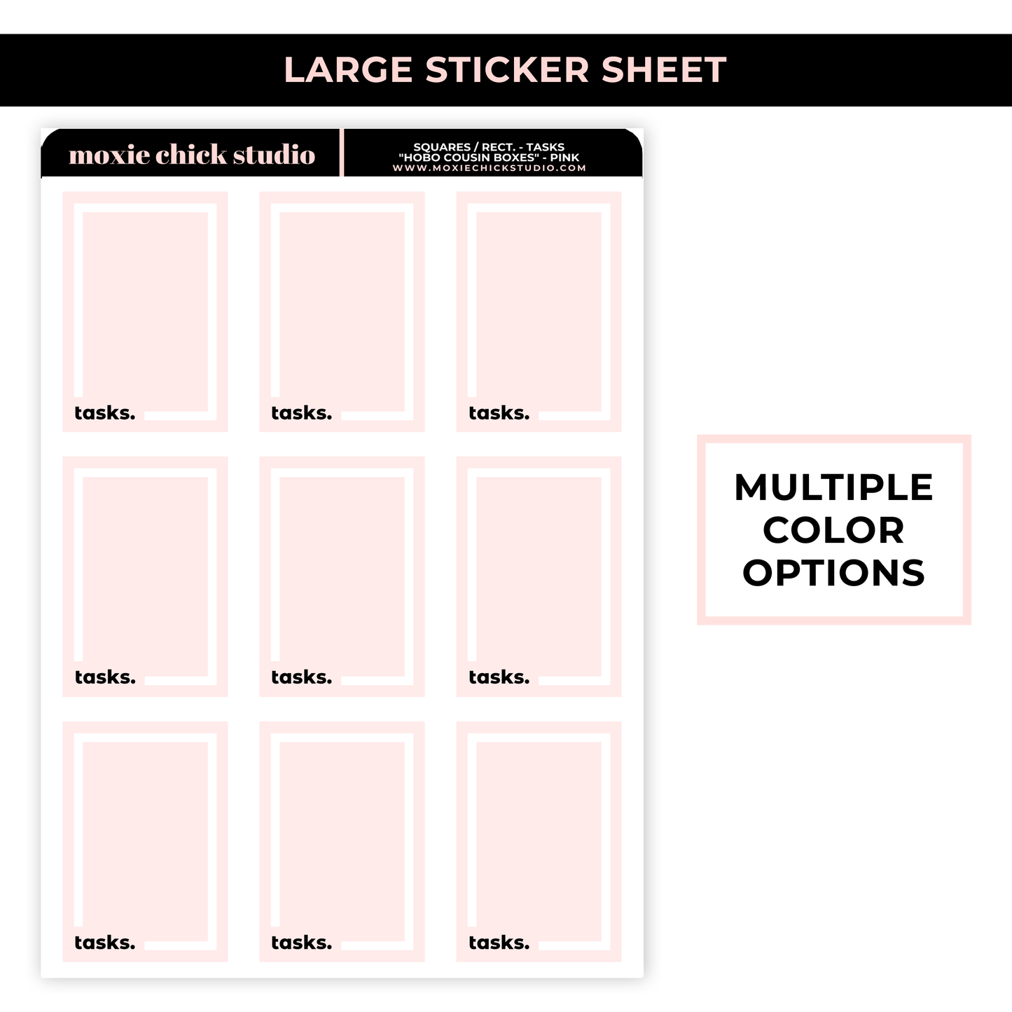 FULL BOXES - TASKS / LARGE SHEET / NEW RELEASE