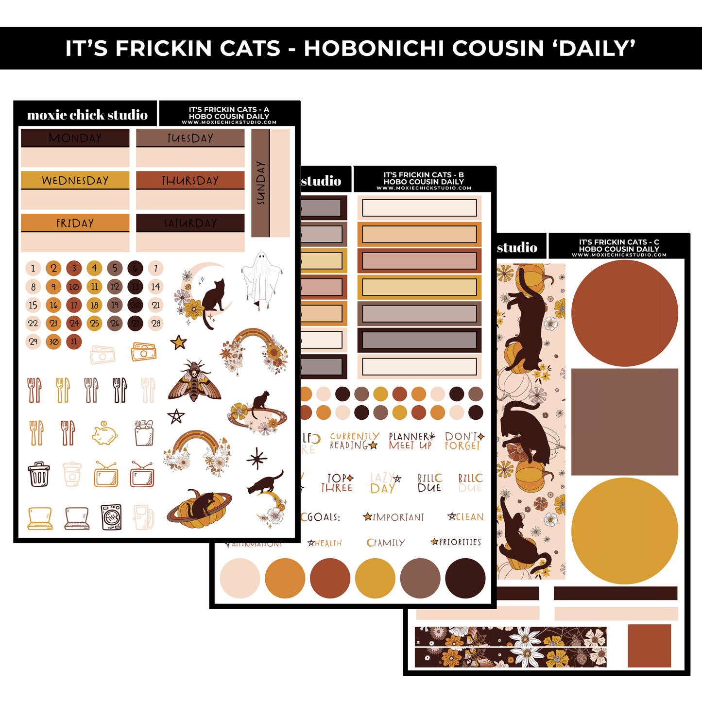 IT'S FRICKIN CATS HOBONICHI COUSIN - DAILY - NEW RELEASE