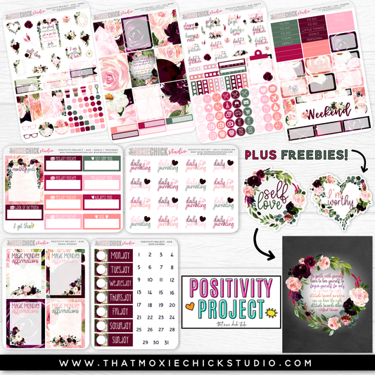 POSITIVITY PROJECT KIT - SELF LOVE // NEW RELEASE - That Moxie Chick Studio