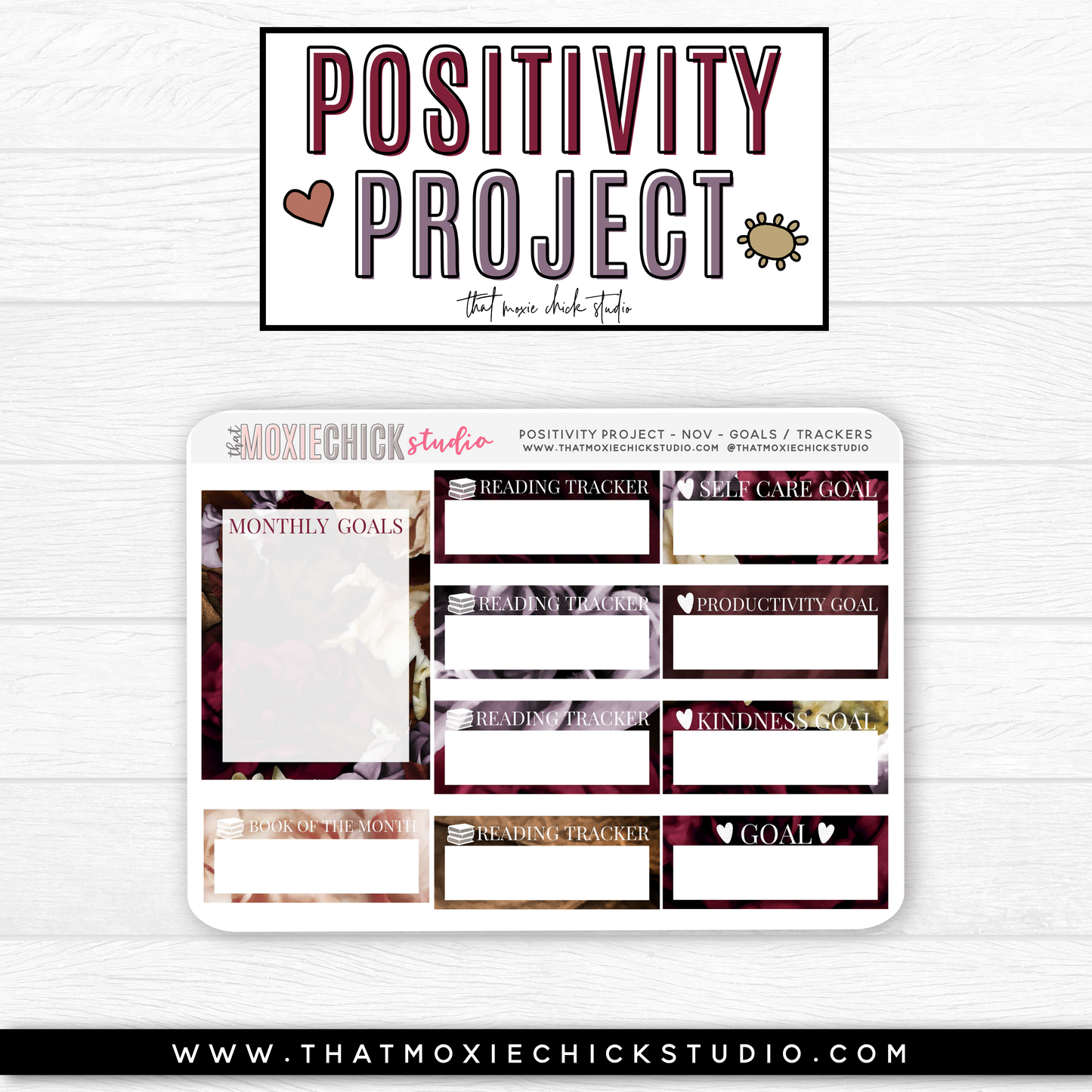 POSITIVITY PROJECT KIT - GRATITUDE // NEW RELEASE - That Moxie Chick Studio
