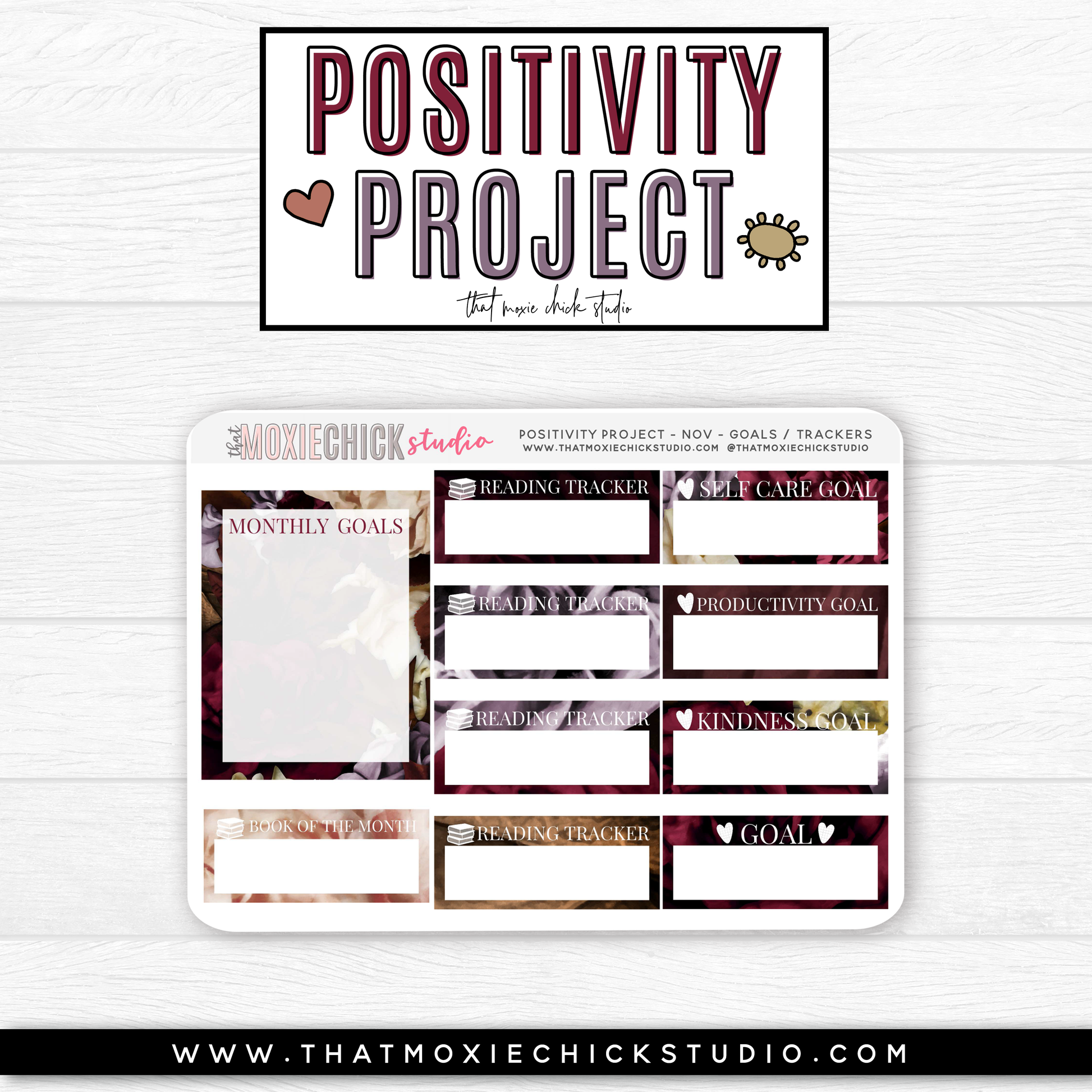 POSITIVITY PROJECT KIT - GRATITUDE // NEW RELEASE - That Moxie Chick Studio