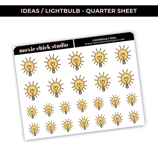IDEA / LIGHTBULB (HAND DRAWN) - NEW RELEASE