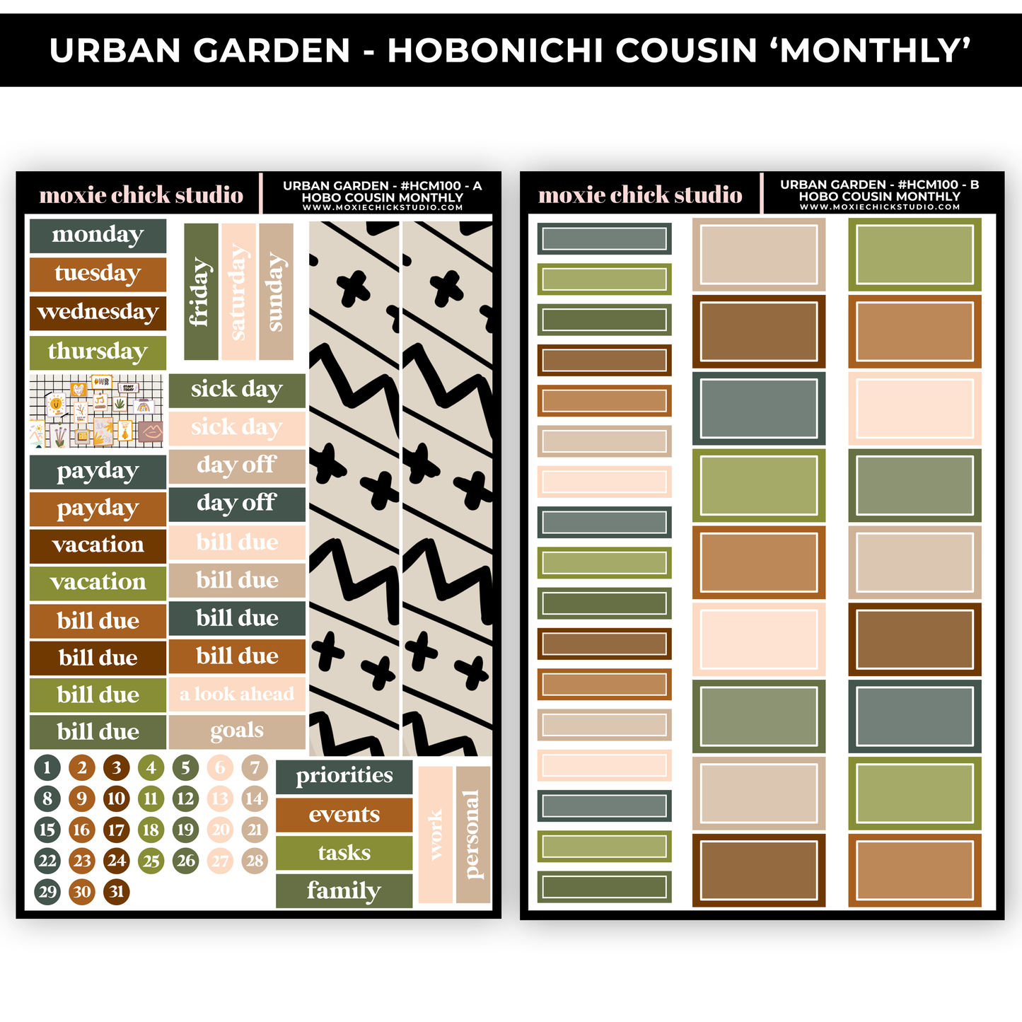 URBAN GARDEN 'HOBONICHI COUSIN - MONTHLY' - NEW RELEASE